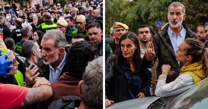 Angry Crowd Throws Mud At Spain’s King Felipe And Queen Letizia Over Number Of Flood Victims