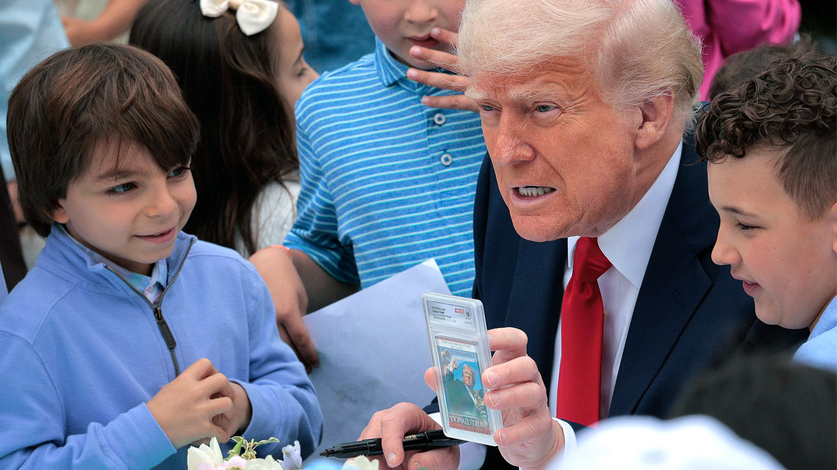 People Horrified After Donald Trump Showed Gory Photo To Children During Easter Egg Roll