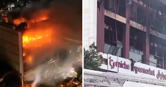 Over 60 Killed In Iraq Shopping Center Fire After Air Conditioner Reportedly Explodes