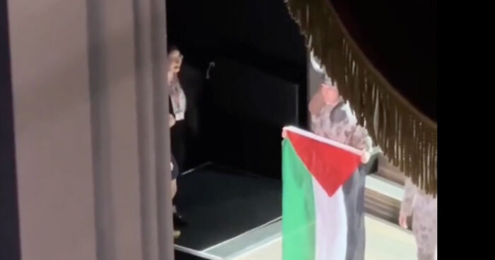 Chaos Unfolds At Royal Opera House As Performer Displays Palestinian Flag Onstage