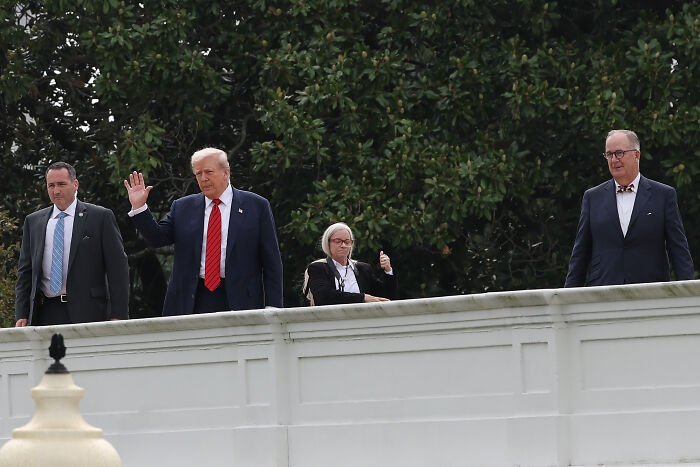 Trump Hollers He’s Looking For “More Ways To Spend [His] Money” From White House Rooftop