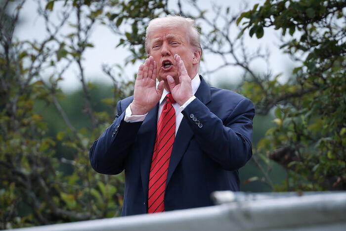 Trump Hollers He’s Looking For “More Ways To Spend [His] Money” From White House Rooftop