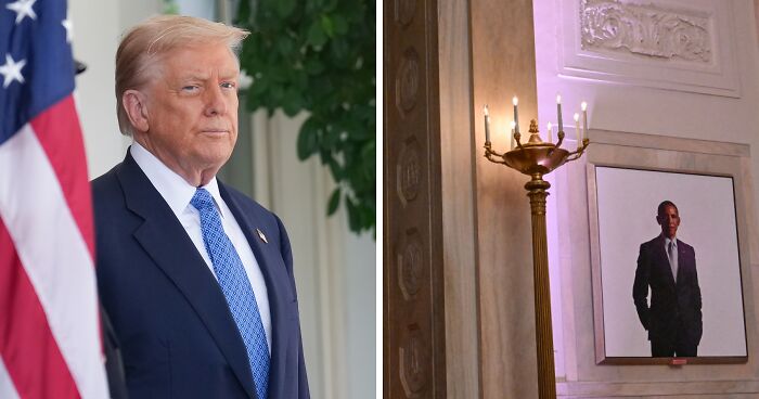 Trump Apparently Moves Barack Obama Portrait To Concealed Part Of White House