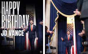 GOP Accused of Slimming Down Vice President J.D. Vance’s Birthday Photo