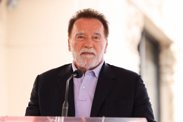 Arnold Schwarzenegger delivering a passionate speech at a podium, discussing Charlie Kirk and related concerns. Arnold Schwarzenegger delivering a passionate speech at a podium, discussing Charlie Kirk and related concerns.