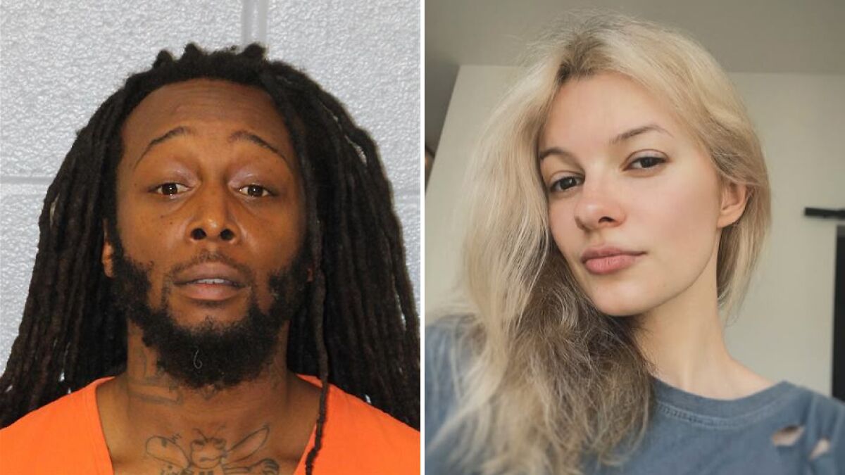 Mugshot of a man with dreadlocks and a woman with blonde hair related to fundraising pages pulled by GoFundMe.