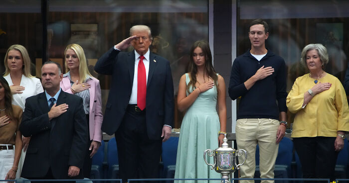 Boos And Cheers Rain Down On Donald Trump As He Delays Start Of U.S. Open Final