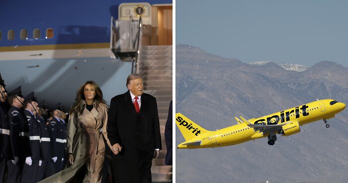 “Pay Attention”: Spirit Pilots Scolded For Flying Too Close To Trump’s Air Force One