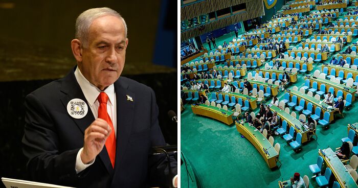 Benjamin Netanyahu Snubbed By Delegates At UN General Assembly As Auditorium Empties