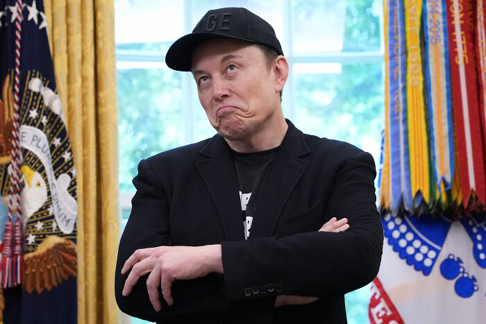 Elon Musk in a black cap and jacket in a decorated room reacting during the launch of Grokipedia AI articles. Elon Musk in a black cap and jacket in a decorated room reacting during the launch of Grokipedia AI articles.