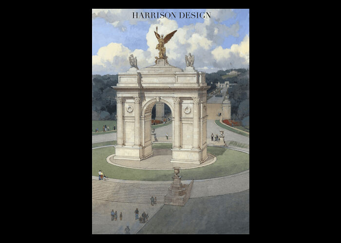 Neoclassical monument in a park setting representing controversial D.C. renovations overseen by agency ousted by Trump. Neoclassical monument in a park setting representing controversial D.C. renovations overseen by agency ousted by Trump.