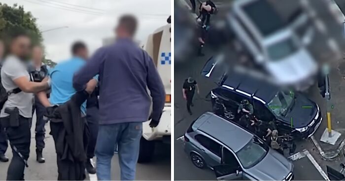 Footage Shows Team Of Alleged Assassins Intercepted En Route To Daycare Center