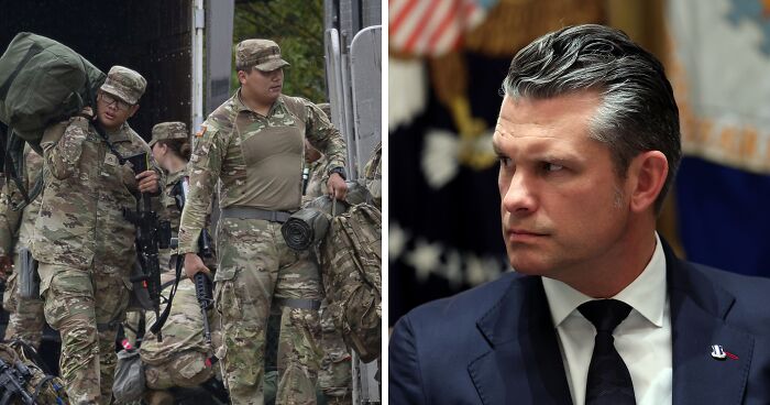 Pete Hegseth Fires ‘Fat’ Soldiers After Photo Of Troops Arriving In Illinois Goes Viral