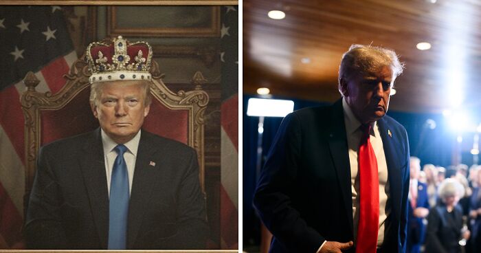 White House Shared Doctored Photo Of Trump And JD Vance That Looks Like They’re A Royal Couple