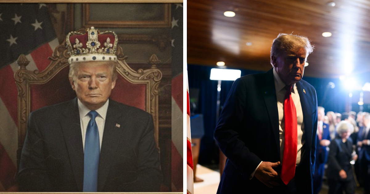 White House Shared Doctored Photo Of Trump And JD Vance That Looks Like They’re A Royal Couple