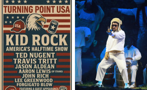 MAGA Duped By Fake Turning Point USA Poster Featuring Kid Rock And “Measles”