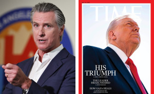 Gavin Newsom Trolls Trump With Cheeky Edit Of Time Magazine Cover Photo