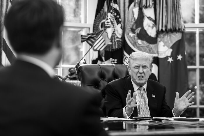 Former President Donald Trump speaking in the Oval Office with a man in the foreground, illustrating AI fact-checking claims. Former President Donald Trump speaking in the Oval Office with a man in the foreground, illustrating AI fact-checking claims.
