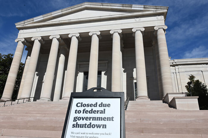 Government building with sign stating closed due to federal government shutdown amid criticism over SNAP cuts and social media posts. Government building with sign stating closed due to federal government shutdown amid criticism over SNAP cuts and social media posts.