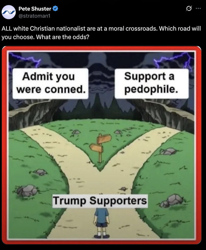 Trump supporters at a crossroads with choices amid Mar-a-Lago wedding crash and Metaxas Heaven comment reaction. Trump supporters at a crossroads with choices amid Mar-a-Lago wedding crash and Metaxas Heaven comment reaction.