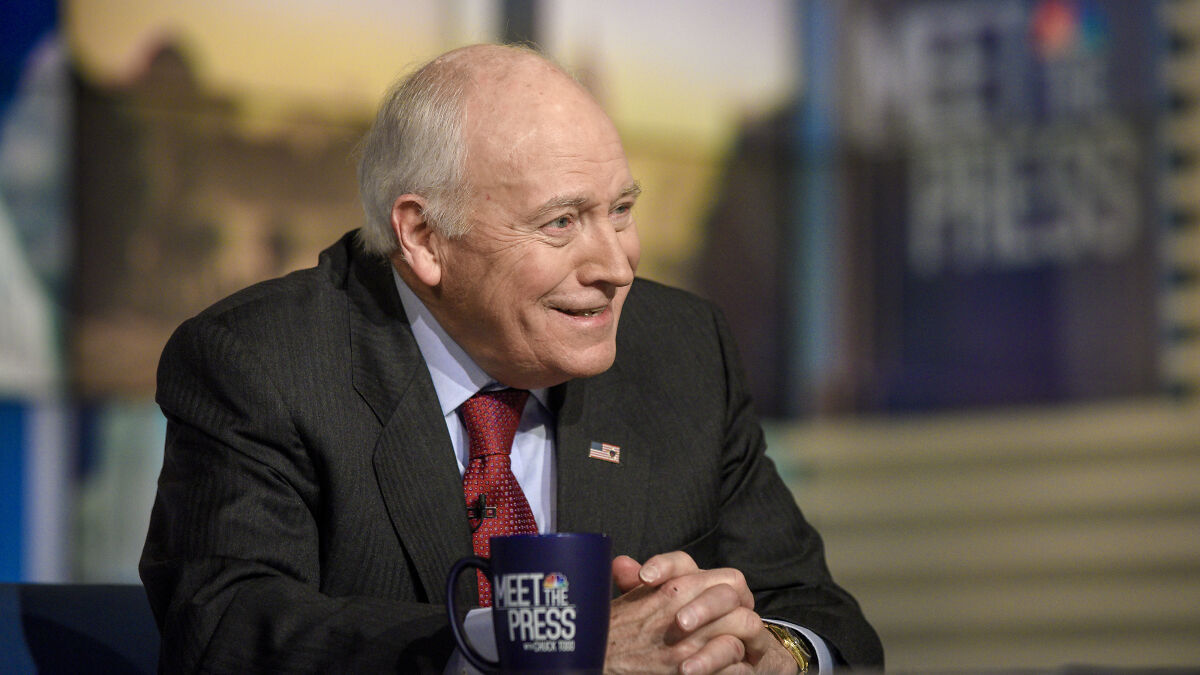 D**k Cheney, former U.S. Vice President and architect of the War on Terror, speaking on a televised interview.