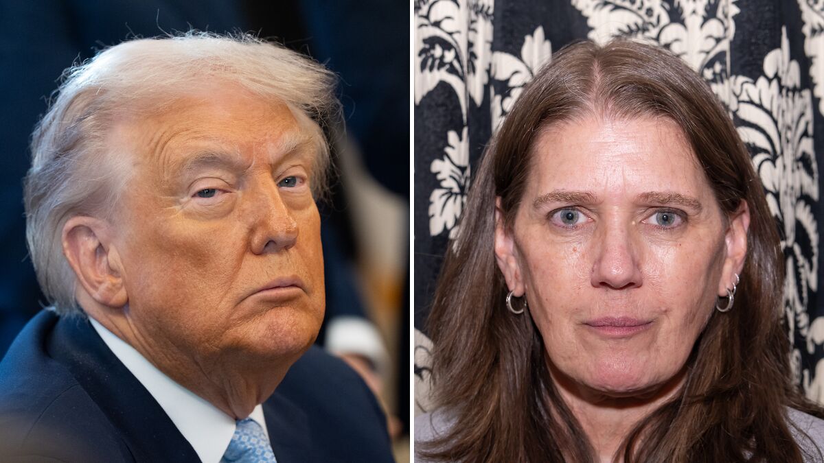 Side-by-side photos of Donald Trump and his niece, illustrating claims about president dementia concerns.