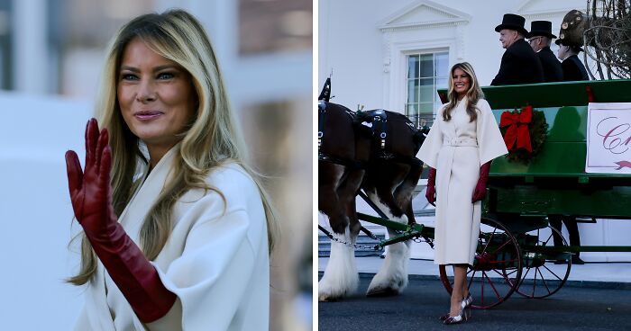 Melania Trump Lasts Less Than 3 Minutes At White House Christmas Ceremony Before Bolting