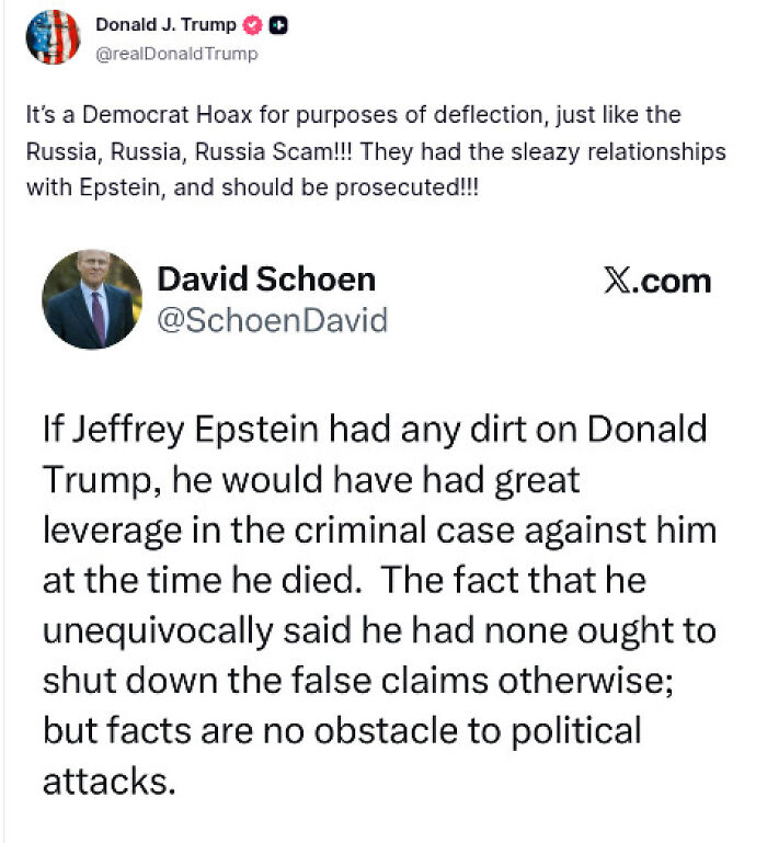 Social media posts discussing Trump reversing position and urging GOP to support release of Epstein files and claims. Social media posts discussing Trump reversing position and urging GOP to support release of Epstein files and claims.