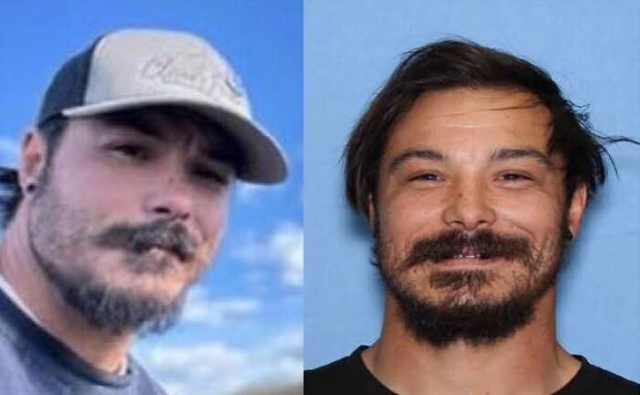 Side-by-side photos of a man with facial hair and a cap, related to crimes that shocked the nation in 2025.