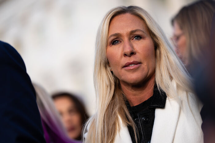 MAGA women gathered outside, discussing political unrest as House Speaker Mike Johnson insists on staying in power. MAGA women gathered outside, discussing political unrest as House Speaker Mike Johnson insists on staying in power.