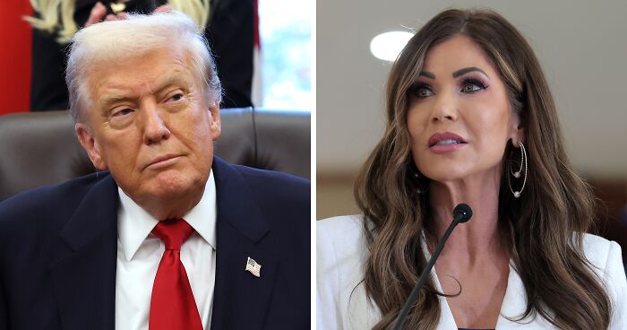 “Glorious Supreme Leader Has Kept The Hurricanes Away”: Kristi Noem Mocked Over Trump Comments