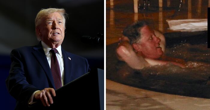 Trump Says He “Hates” Seeing Photos Of “Big Boy” Bill Clinton Amid Epstein Photo Dump