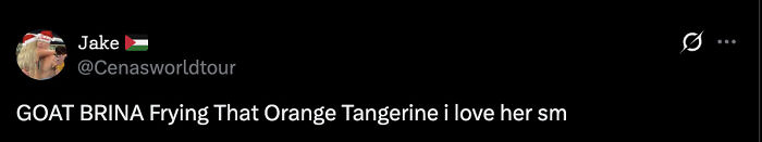Tweet screenshot by user Jake showing praise for Sabrina Carpenter, related to the topic of ICE using her song in an anti-immigration video.