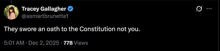 Screenshot of a tweet criticizing Trump’s disobey POTUS rant, highlighting fierce online reactions.