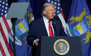 Donald Trump Starts Grunting And Jerking During Speech: “Expiration Date Closing On In”