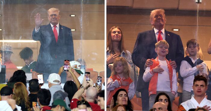 Crowd Reacts With Boos As Trump Appears During National Anthem At CFP Final
