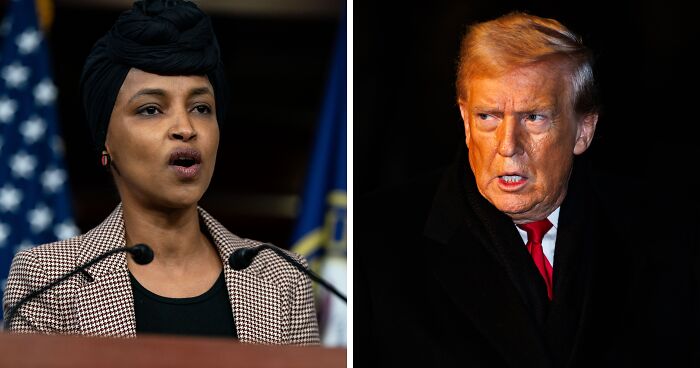 Trump Sparks Fury With Wild Claim Ilhan Omar Orchestrated Her Own Town Hall Attack