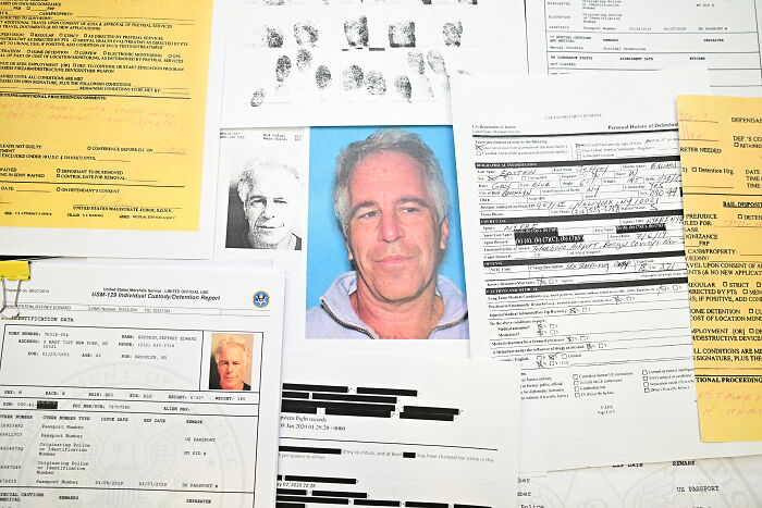 Documents and photos related to Epstein emails revealing concerns about dementia after 2017 dinner with Trump&rsquo;s friends.