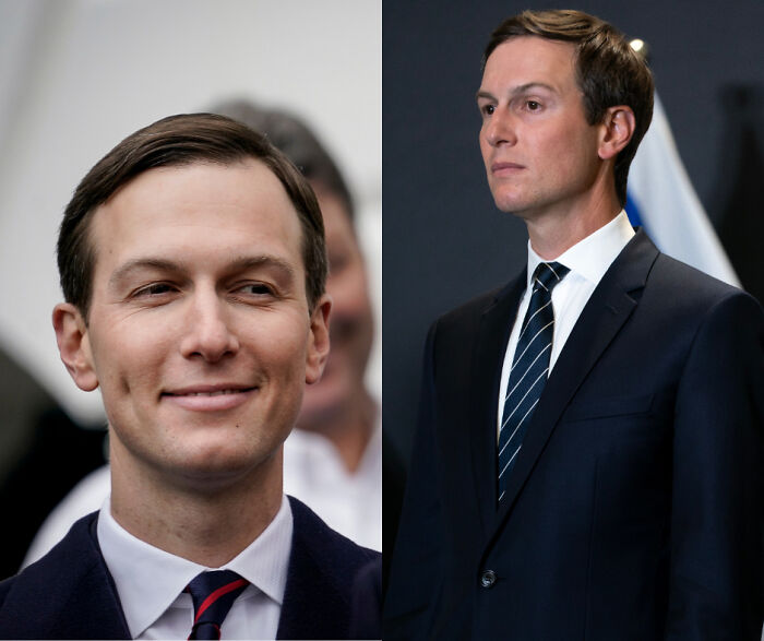 Portraits of a man in suit and tie, related to MAGA stars and Mar-a-Lago face in 2026 controversies.