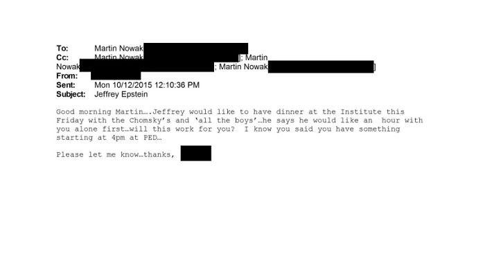 Email excerpt related to Harvard professor discussing plans linked to Ghislaine Maxwell and Jeffrey Epstein.