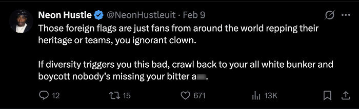 Screenshot of a Twitter post with a heated message, highlighting Laura Loomer lampooned as tantrum-throwing racist toddler.