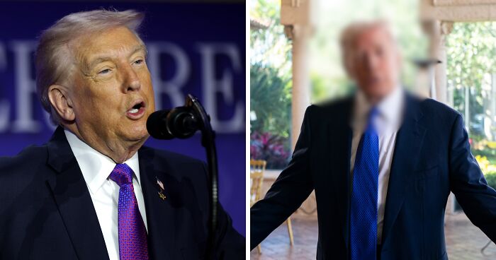 It Looks Like Trump Skipped Makeup At A Recent Event—And The Result Is As Odd As You’d Expect